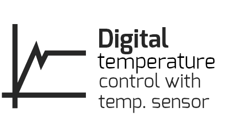 Digitale temperatuurregeling met temperatuursensor