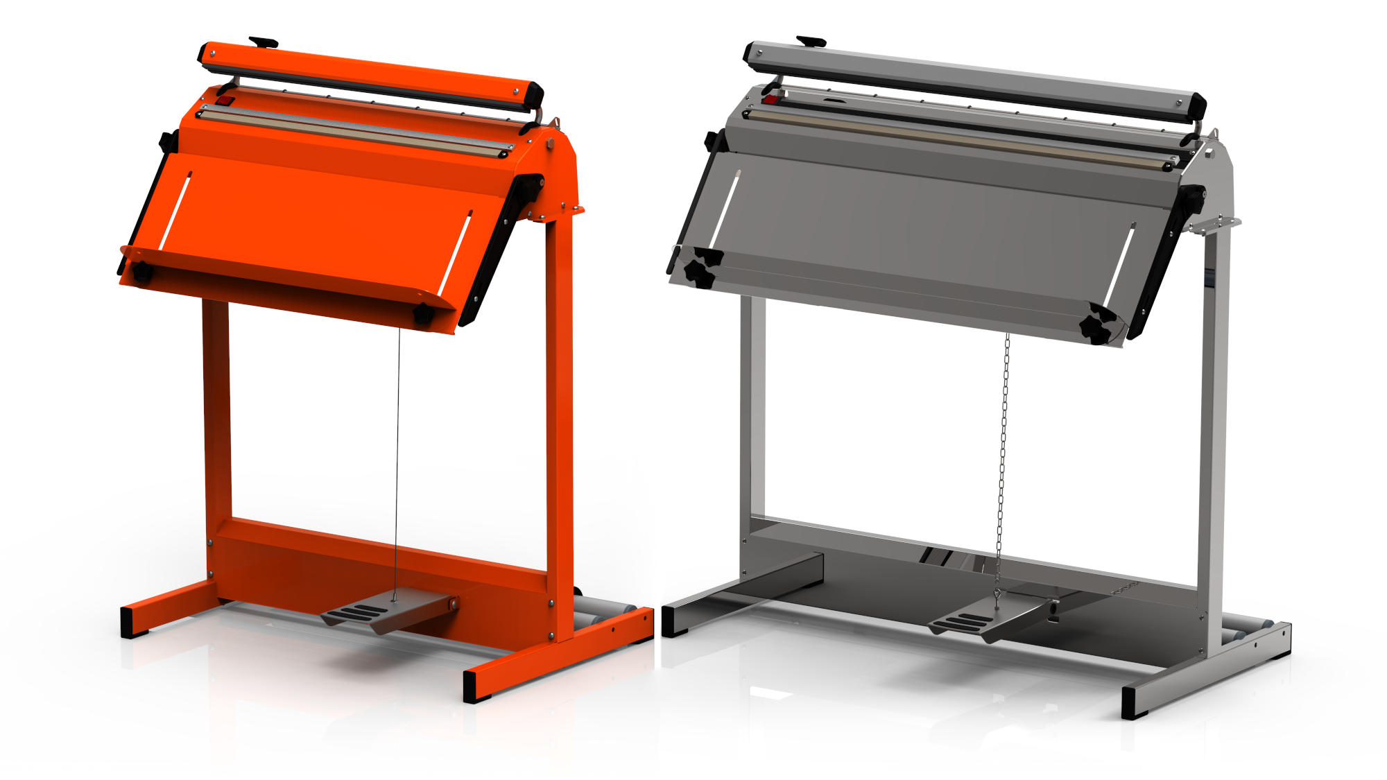 S-TYPE orange impulse sealer and SI-TYPE inox impulse sealer